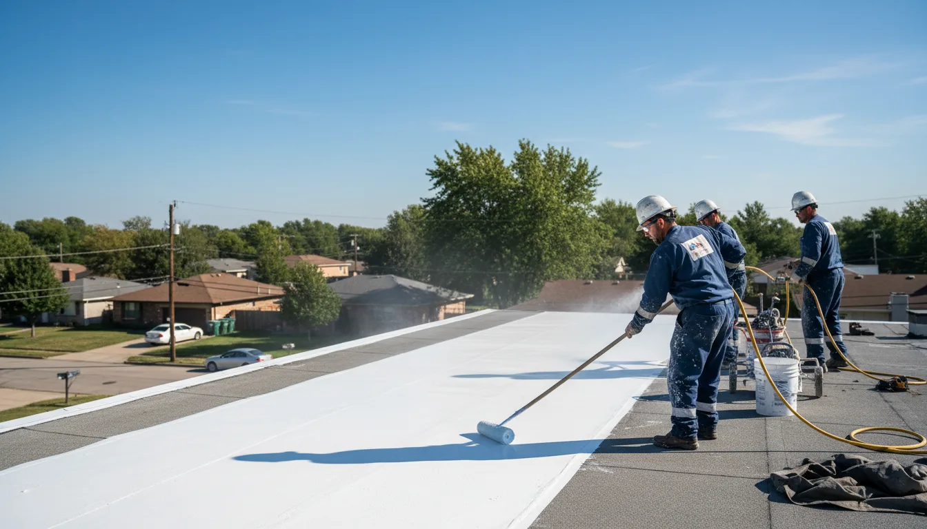Commercial roof coating in Roscoe, MT near me